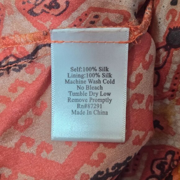 Johnny Was Womens 100% Silk Sleeveless Boho Mini Dress Crochet Back Festival M - Picture 7 of 12